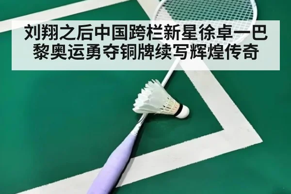 刘翔之后中国跨栏新星徐卓一巴黎奥运勇夺铜牌续写辉煌传奇